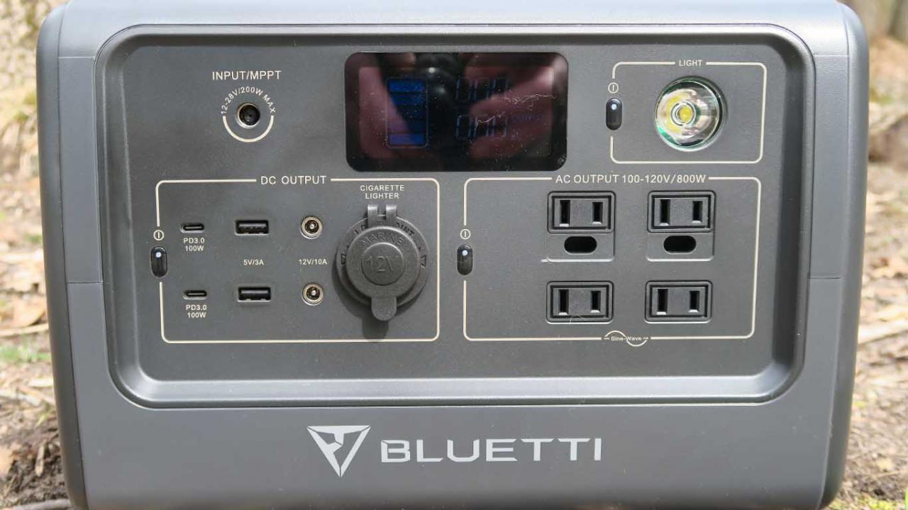 BLUETTI EB70S Portable Power Station Ports