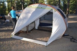 Without the floor, the inside of the tent gets really, really dusty when camping in dry conditions.