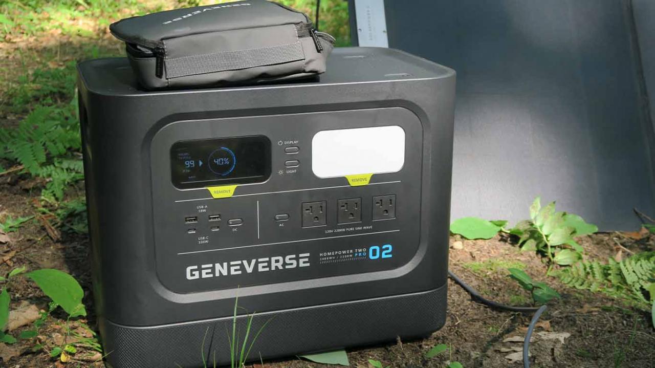 Geneverse HomePower TWO PRO Solar Generator Ports