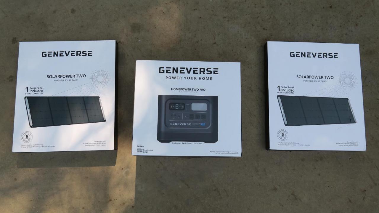 Geneverse HomePower TWO PRO Solar Generator Unboxing