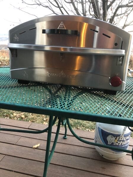 Camp Chef Italia Artisan Pizza Oven Set Up