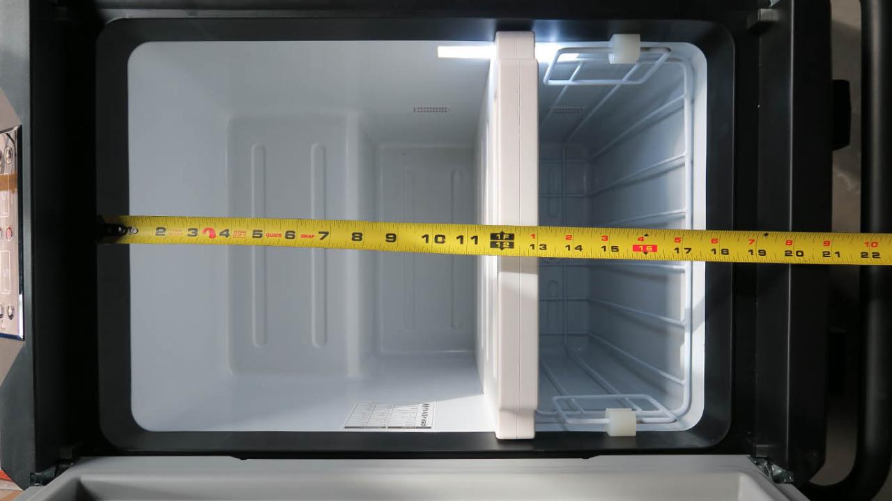 SetPower RV60D Pro Mobile Freezer Length