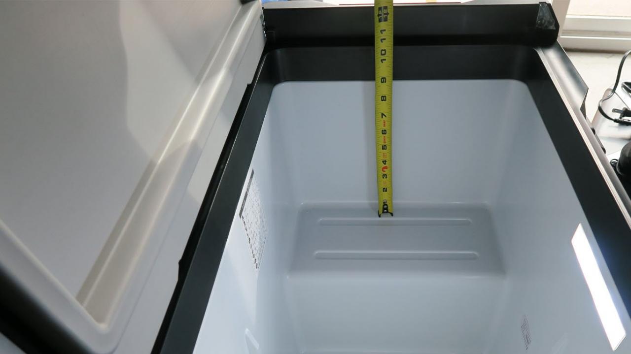 SetPower RV60D Pro Mobile Freezer Step Depth